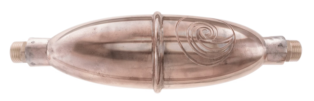 BIOVORTEXER, COHERENT WATER TECHNOLOGY.  Water Filter inset, Traditionally cast with pure copper and silver.