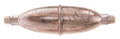 The Biovortexer ovoid.  1-inch model, COHERENT WATER TECHNOLOGY.  Water Filter inset, Traditionally cast with pure copper and silver.