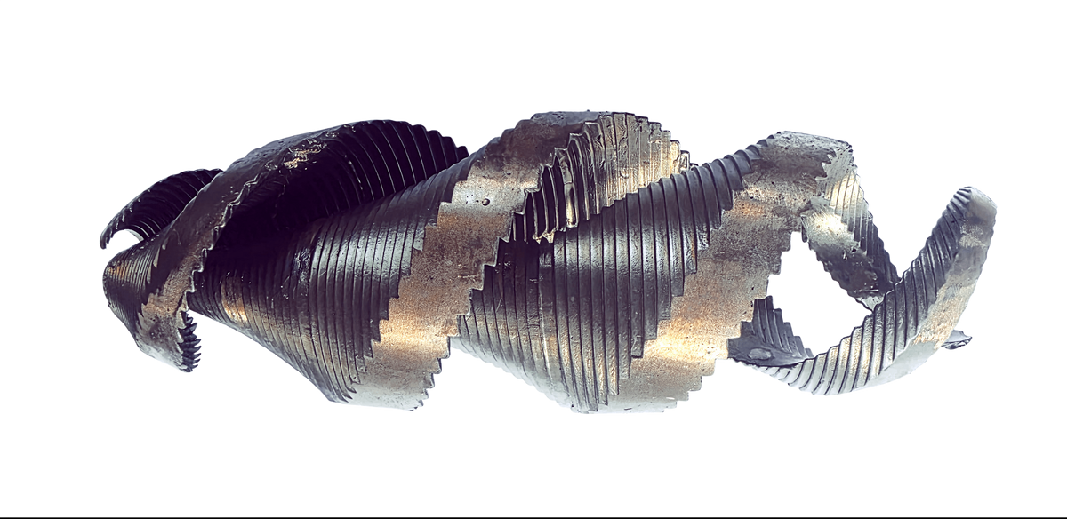 The Biovortexer ovoid.  1-inch model, COHERENT WATER TECHNOLOGY.  Water Filter inset, Traditionally cast with pure copper and silver.